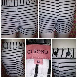 Striped Short Shorts